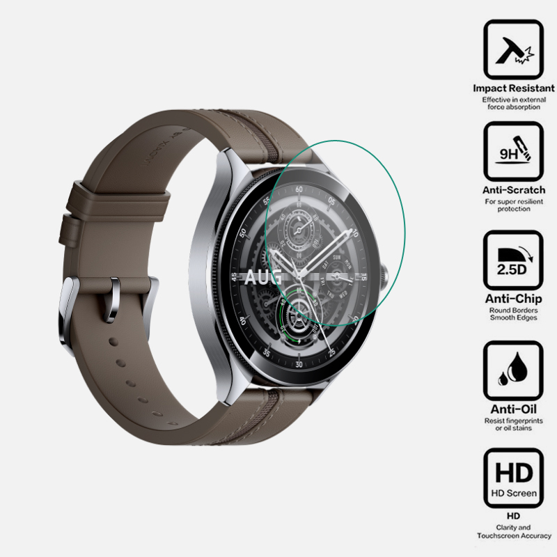 Xiaomi Smartwatch Accessories - Прозрачная защитная пленка из твердого закаленного