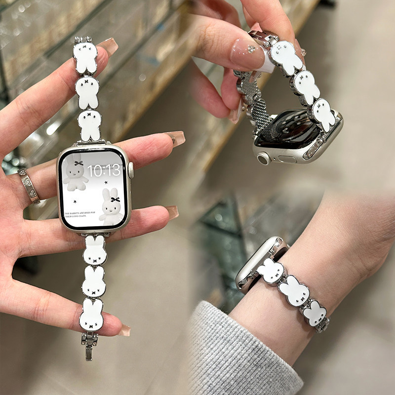 Apple Smartwatch Accessories - Кожаный ремешок для часов Miffy Rabbit
