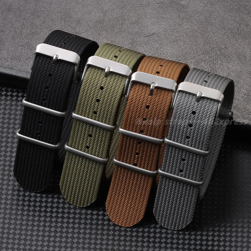 Nylon Nato Strap - Ребристый нейлоновый ремешок для часов 18