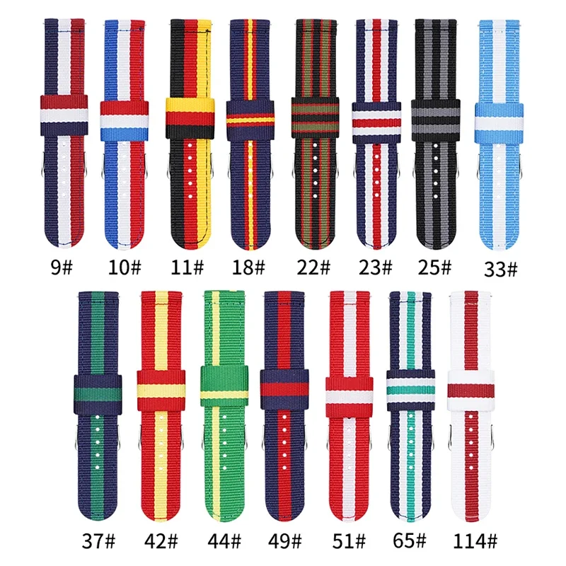 Nylon Nato Strap - Тканый нейлоновый ремешок 20 мм 22