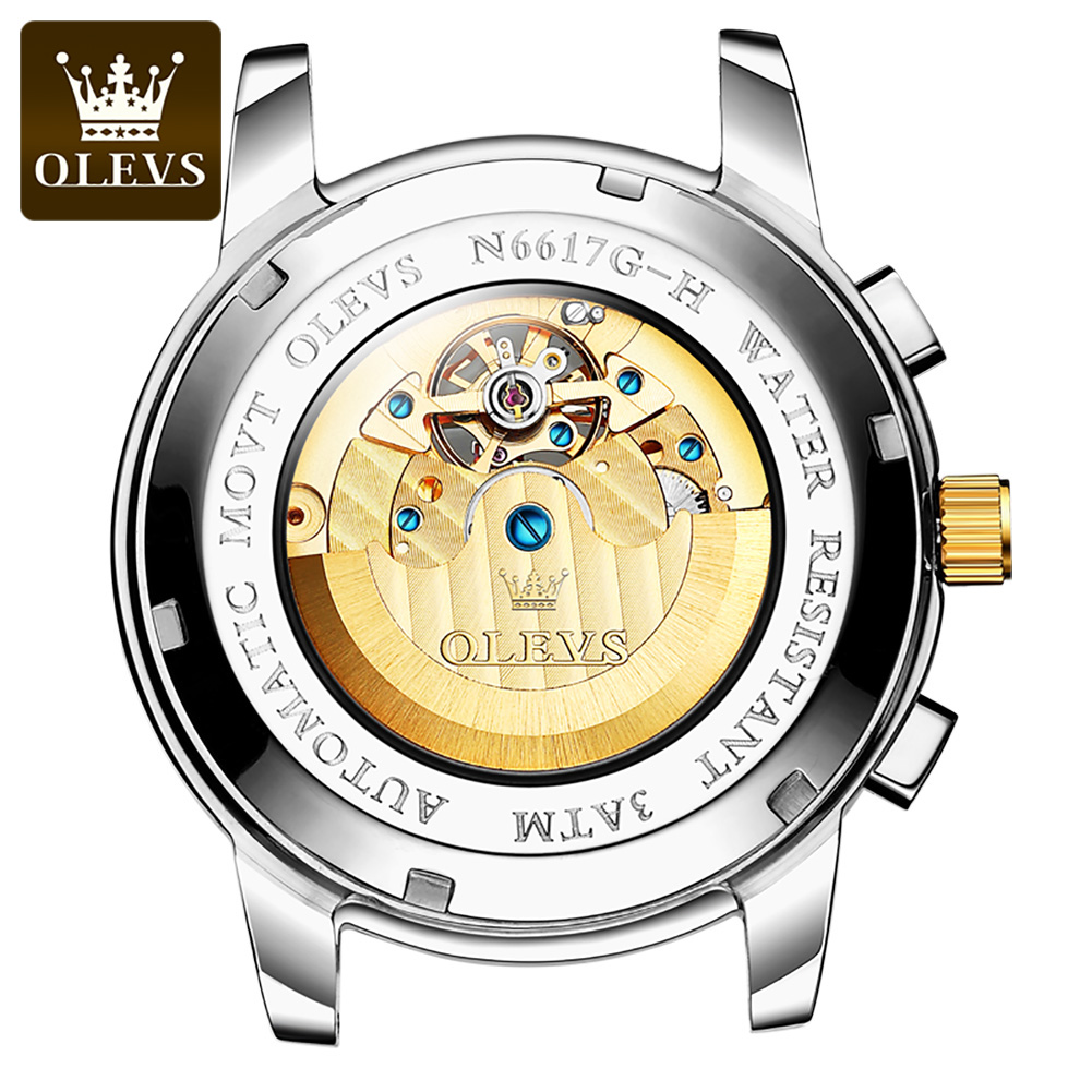 OLEVS 6617 мужские классически – обзор и цена Leather Classic Strap