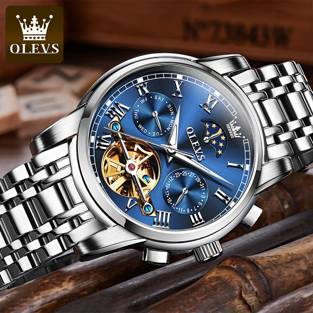 OLEVS 6617 мужские классически – обзор и цена Leather Classic Strap