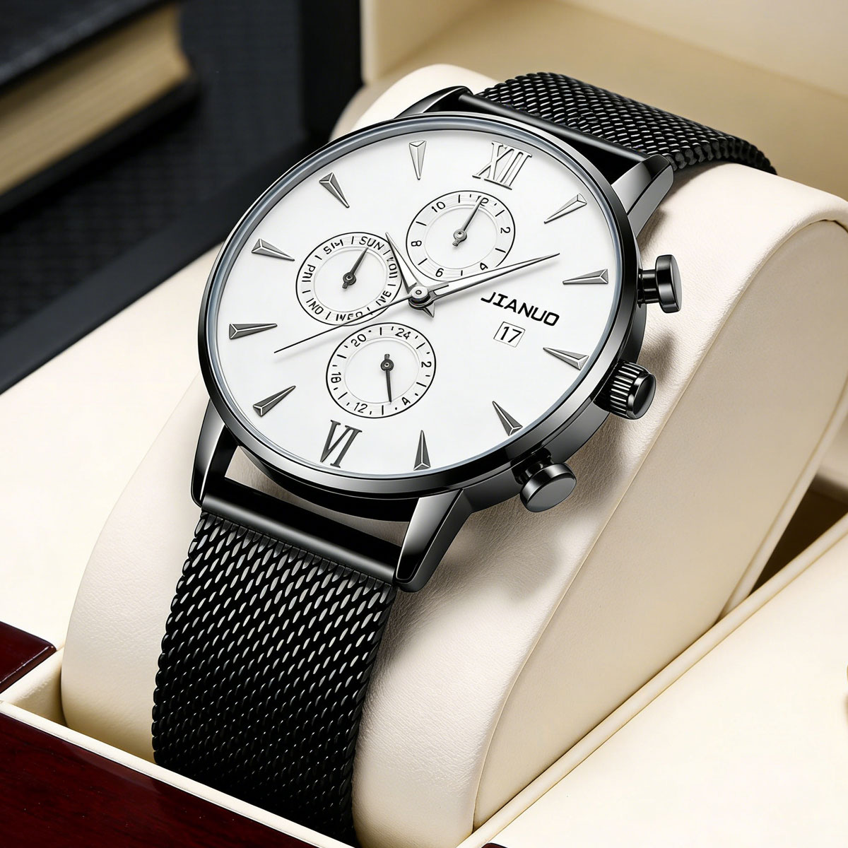 Модные повседневные мужские ча – обзор и цена Stainless Mesh Band