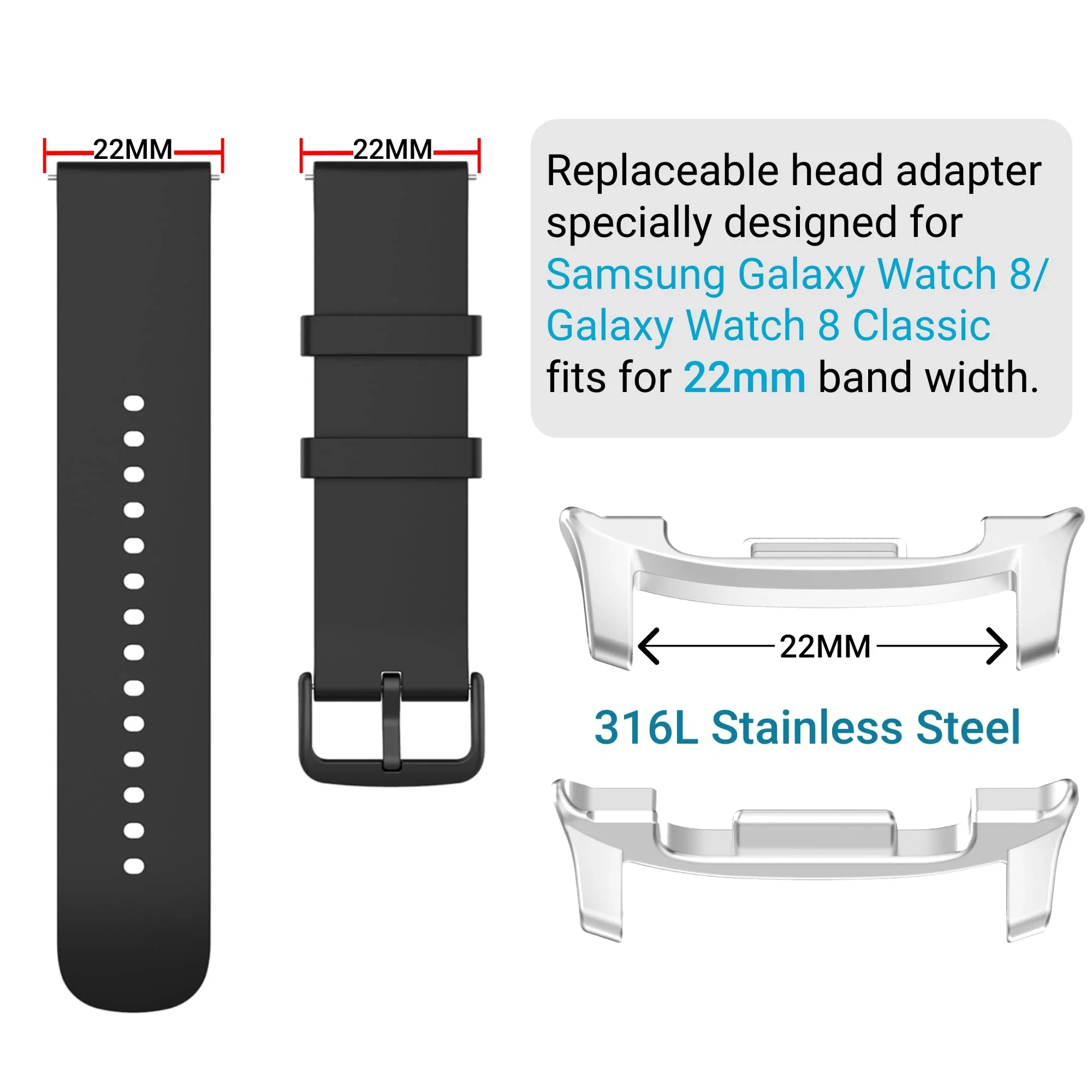 2 шт. адаптер для часов из нер – обзор и цена Watch Band Connector