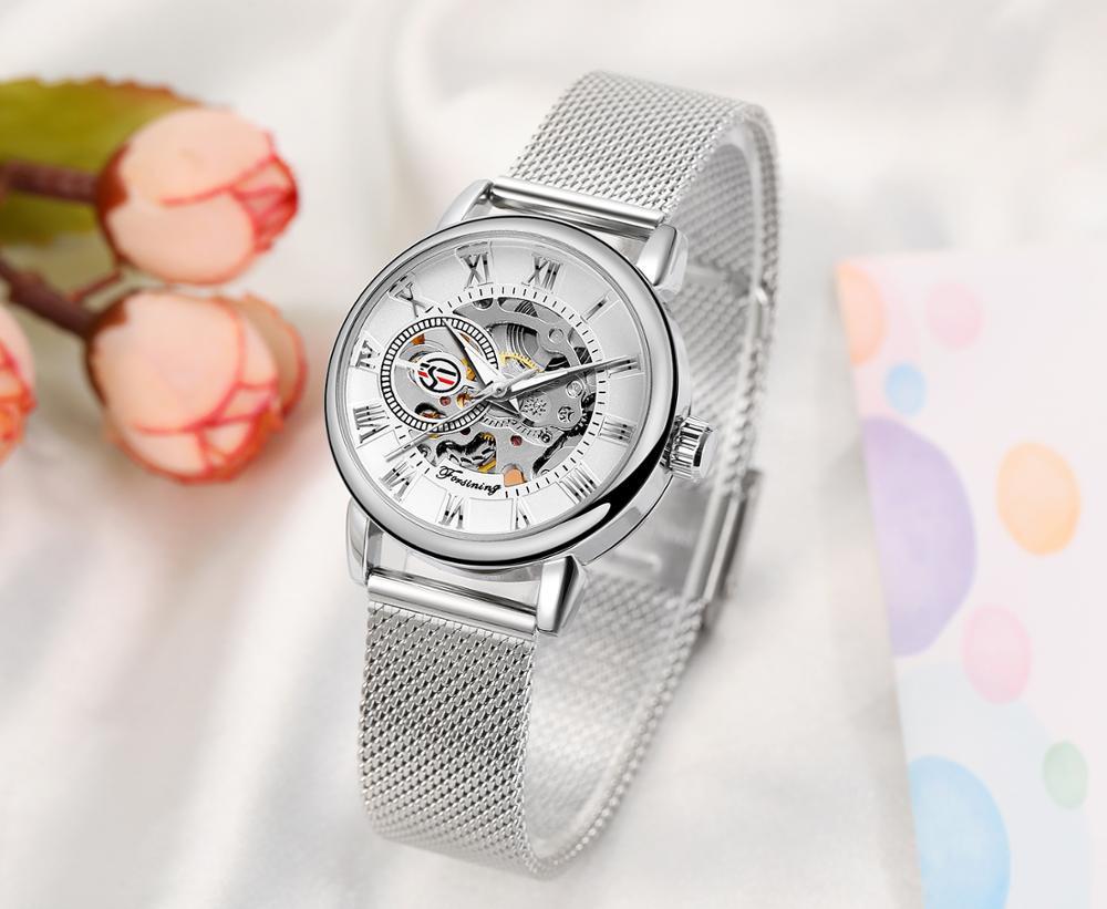 Часы наручные женские механиче – обзор и цена Stainless Mesh Band