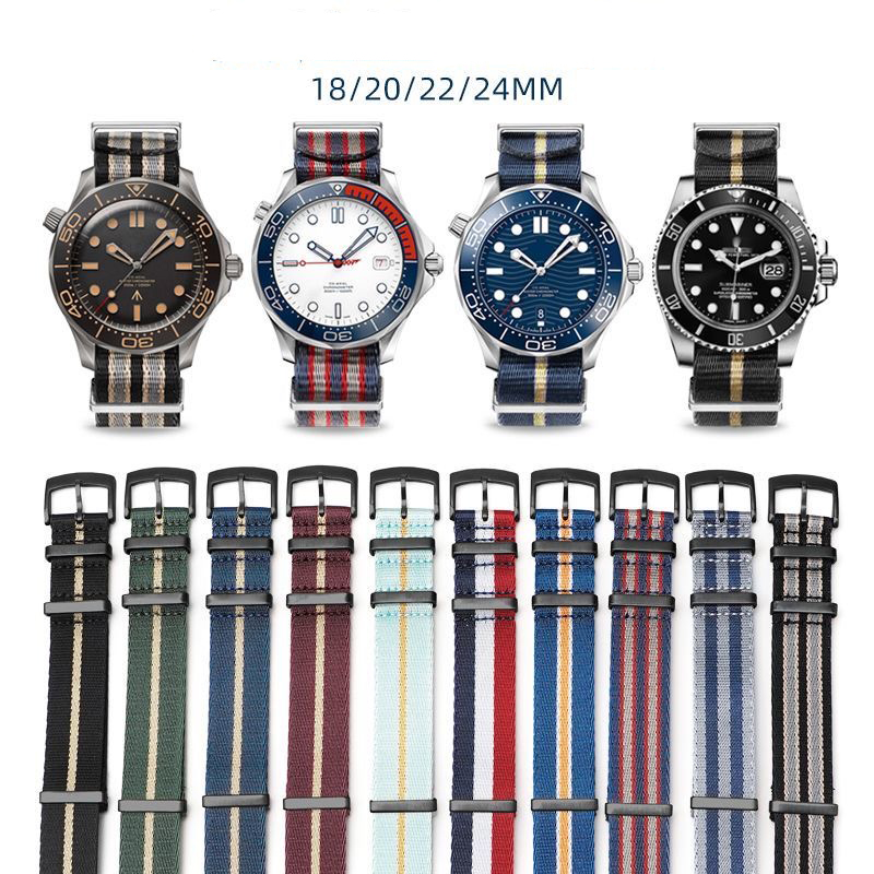 Высококачественный нейлоновый  – обзор и цена Nylon Nato Strap