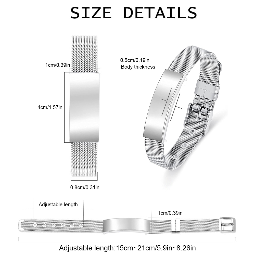 Ювелирные изделия для кремации – обзор и цена Stainless Mesh Band