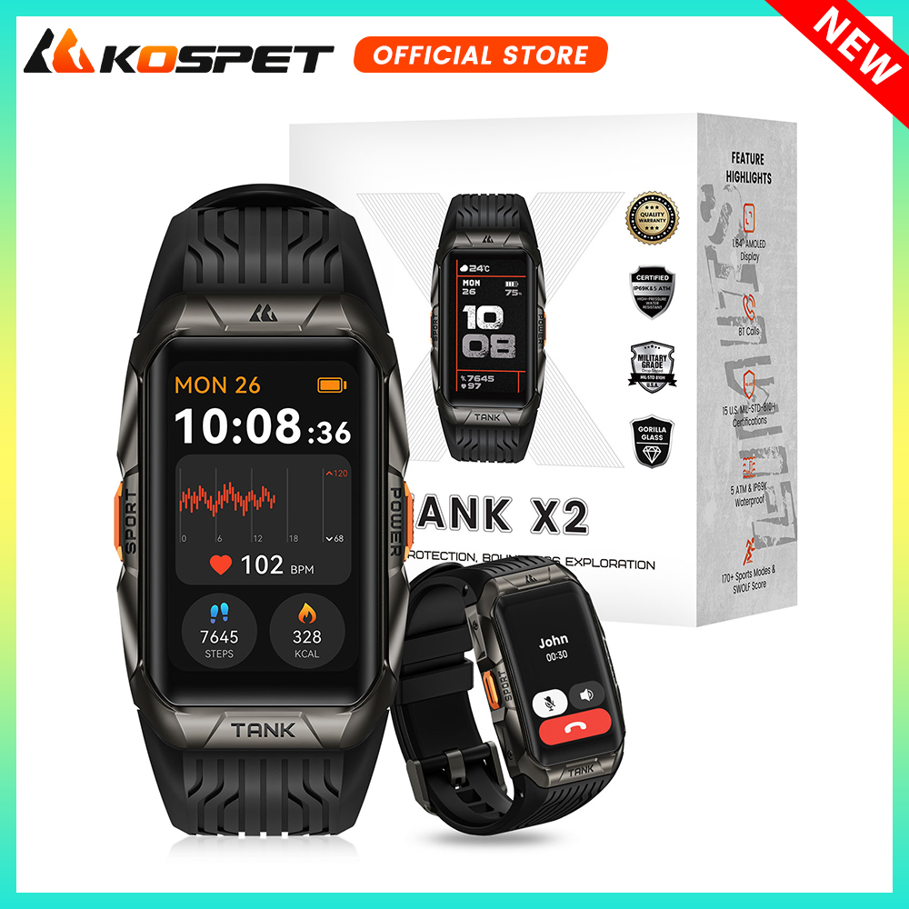 KOSPET TANK X2 Смарт-часы для  – обзор и цена Smartwatch X2