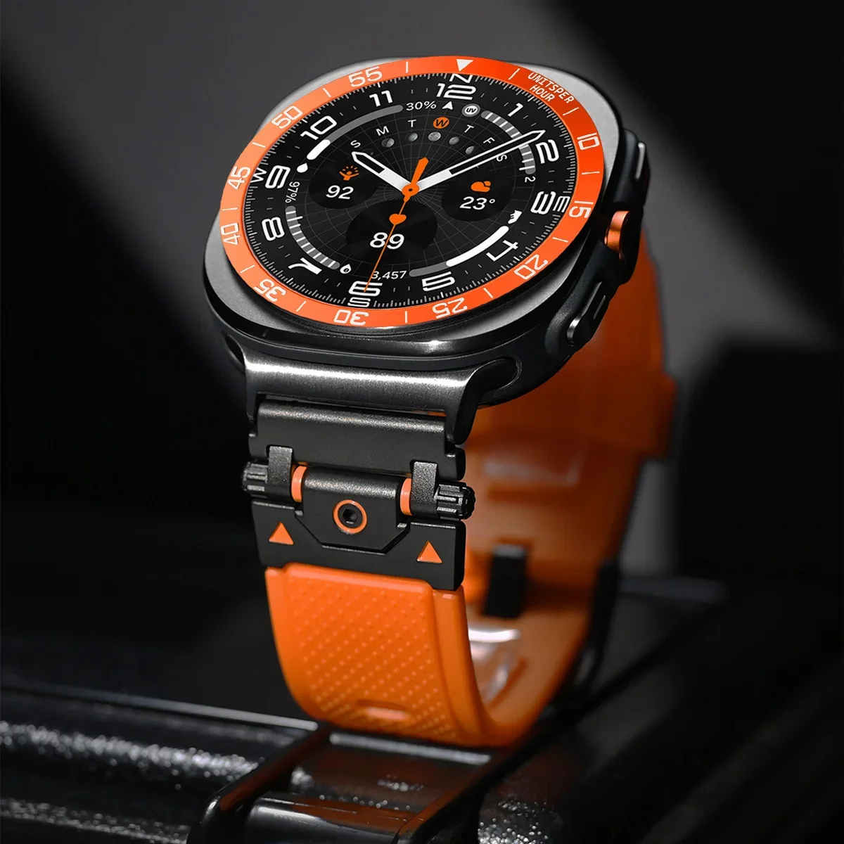 Металлический чехол с кольцом- – обзор и цена Samsung Smartwatch Ultra Accessories