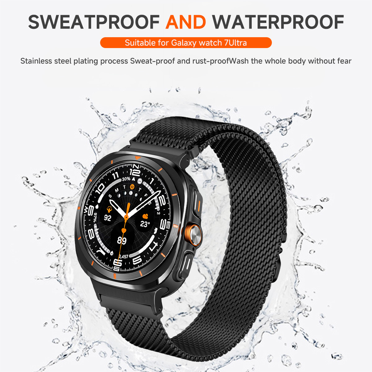 Миланский металлический ремешо – обзор и цена Samsung Smartwatch Ultra Accessories
